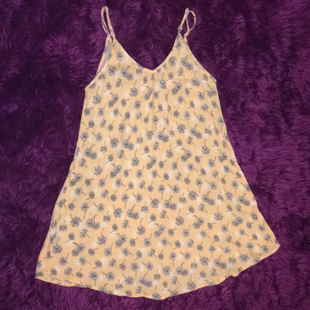 Strapped Peach Sunflower Sundress